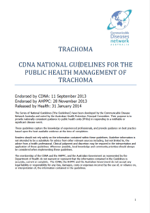 Download Trachoma: CDNA national guidelines for the public health management of trachoma Communicable Disease Network Australia(PDF)