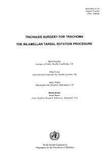 Download Trichiasis Surgery for Trachoma (PDF)